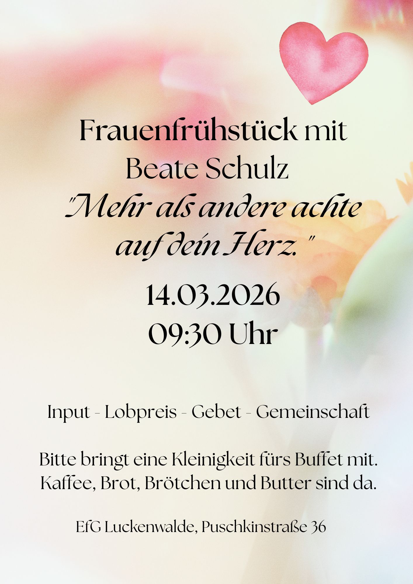 Wir laden Sie herzlich ein